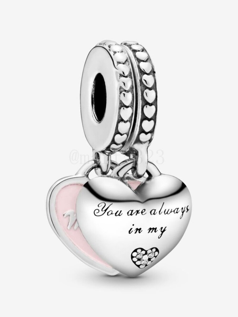 Pandora Mother & Daughter Hearts Dangle Charm